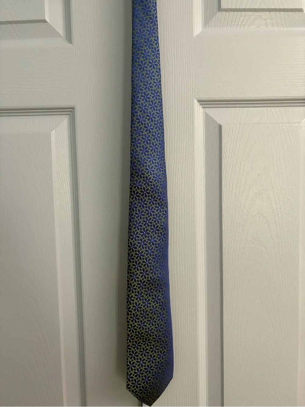 Ted Baker London Blue and Yellow Floral Silk Tie